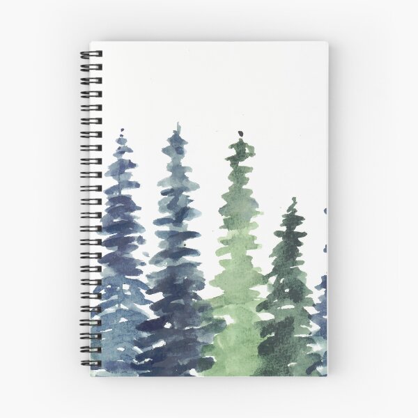 Item preview, Pine Trees Watercolor designed and sold by Yorda Creative.
