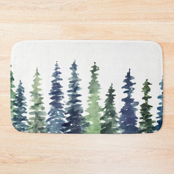 Item preview, Pine Trees Watercolor designed and sold by Yorda Creative.