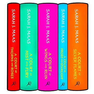 Artwork thumbnail, ACOTAR Book Stack Sticker by akunz2014