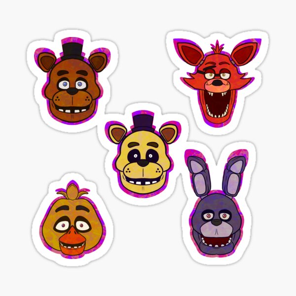 Five Nights At Freddy's Sticker for Sale by RodGraphics