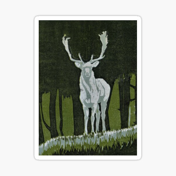 White Stag Sticker
