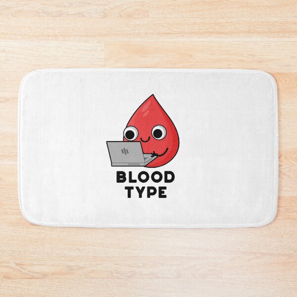 Item preview, Blood Type Funny Blood Drop Puns  designed and sold by punnybone.