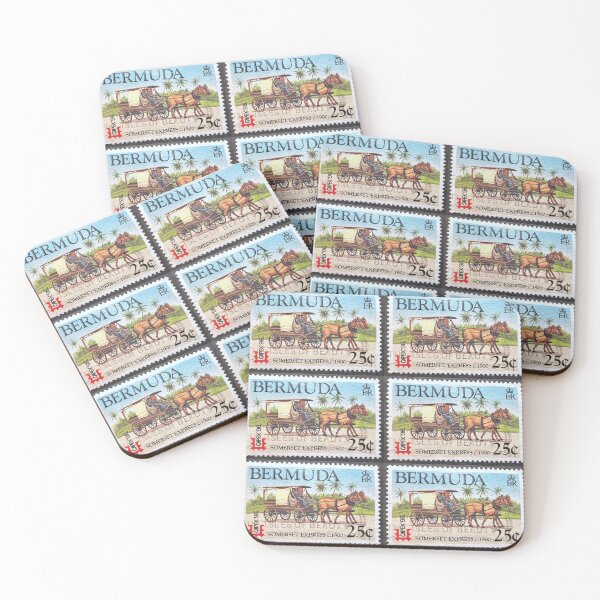 Item preview, Horse & Carriage, Bermuda Vintage Postage Stamp designed and sold by Factory57.