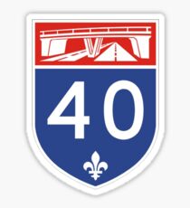 Autoroute 40 Québec Sticker