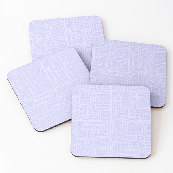 Item preview, Purple Abstract Line Art Maze Pattern designed and sold by hannahvira.