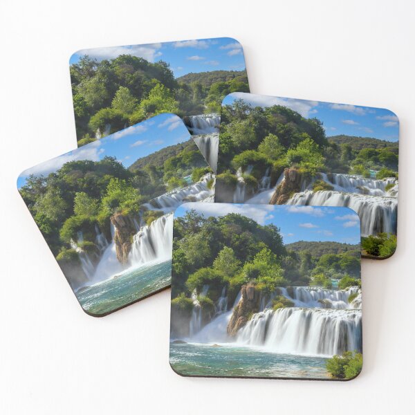 Item preview, The krka waterfalls in Croatia designed and sold by pietrofoto.