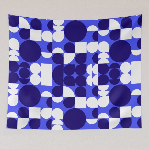 Item preview, blue patterns designed and sold by Adeodunfaart.