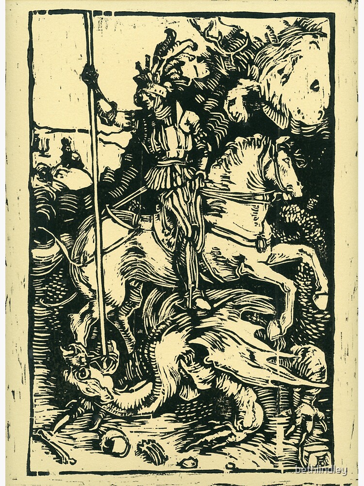 St George and the Dragon after Dürer by bethlindley