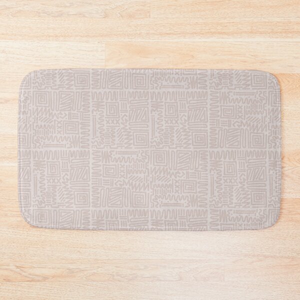 Item preview, Brown and Beige Abstract Line Art Maze Pattern designed and sold by hannahvira.