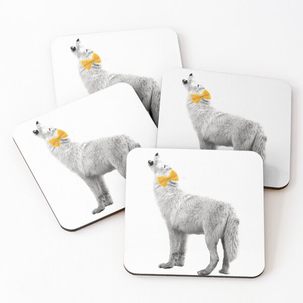 Artikelvorschau, Howling White Wolf Artwork - Baby Animal Prints, Animals with Bowties, Nursery wall decor, Baby room prints, Animal art photography, Howling White Wolf Photo, Howling White Wolf Art entworfen und verkauft von MrGiftee.
