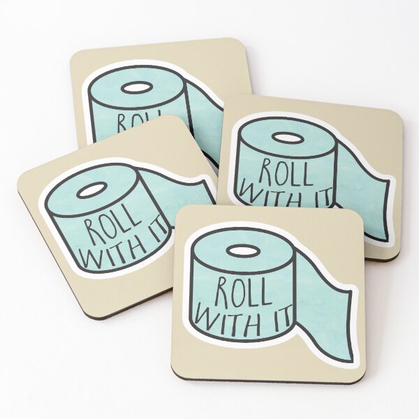 Item preview, Roll with it - toilet paper pun designed and sold by hitechmom.