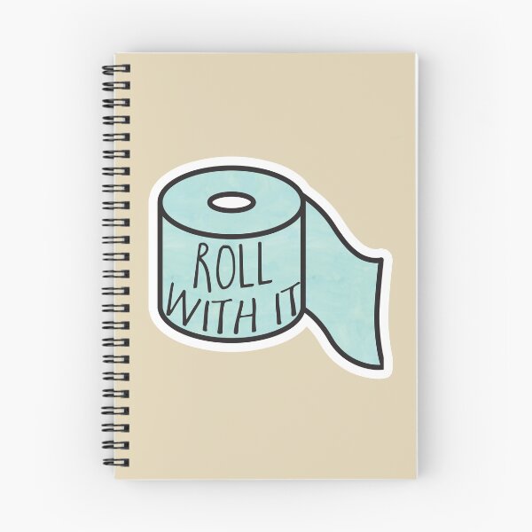 Item preview, Roll with it - toilet paper pun designed and sold by hitechmom.