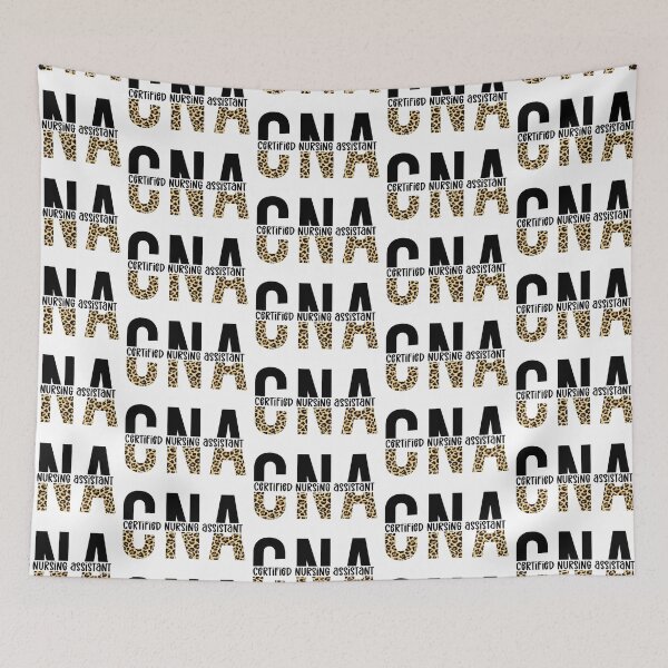 Artikelvorschau, CNA-zertifizierter Pflegeassistent | Geschenke für CNA | CNA Cheetah-Drucktypografie entworfen und verkauft von Violet Treasures.