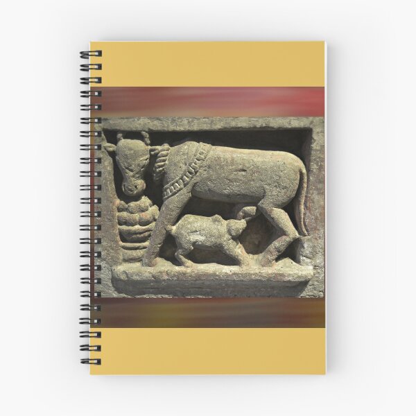 Item preview, Ancient sculpture of Kamadhenu cow and her calf/Kutch/India designed and sold by VeenaNair23.