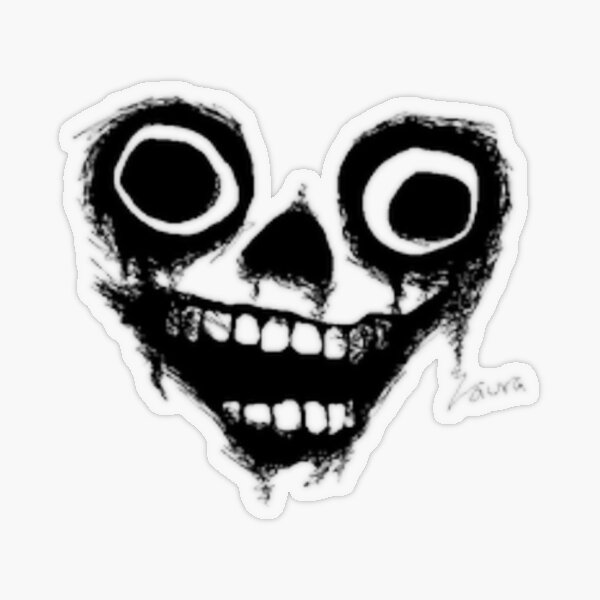 Him - Creepy Face Merch (HD) | Sticker