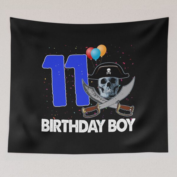 Item preview, Birthday Boy 11 Pirate designed and sold by Bendthetrend.