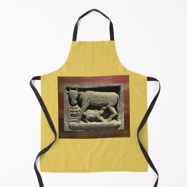 Item preview, Ancient sculpture of Kamadhenu cow and her calf/Kutch/India designed and sold by VeenaNair23.