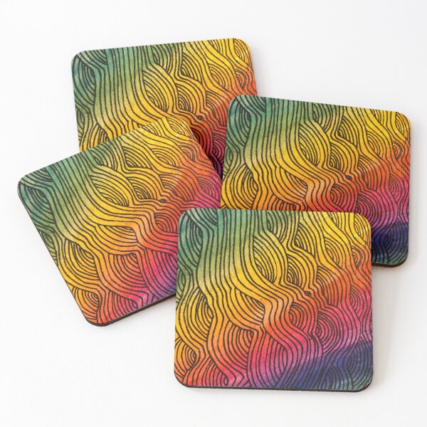 Item preview, rainbow waves designed and sold by jellyfishbrain.