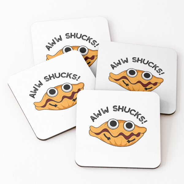 Item preview, Aww Shucks Funny Oyster Puns  designed and sold by punnybone.
