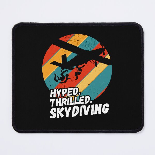 Item preview, Hyped, Thrilled, Skydiving - Skydiving Silhouette designed and sold by rattob.