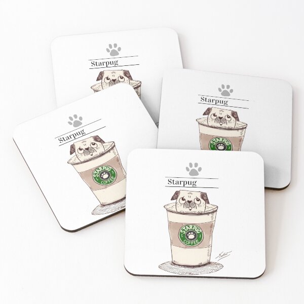 Item preview, Starpug Coffee designed and sold by TrendyLuxShop.