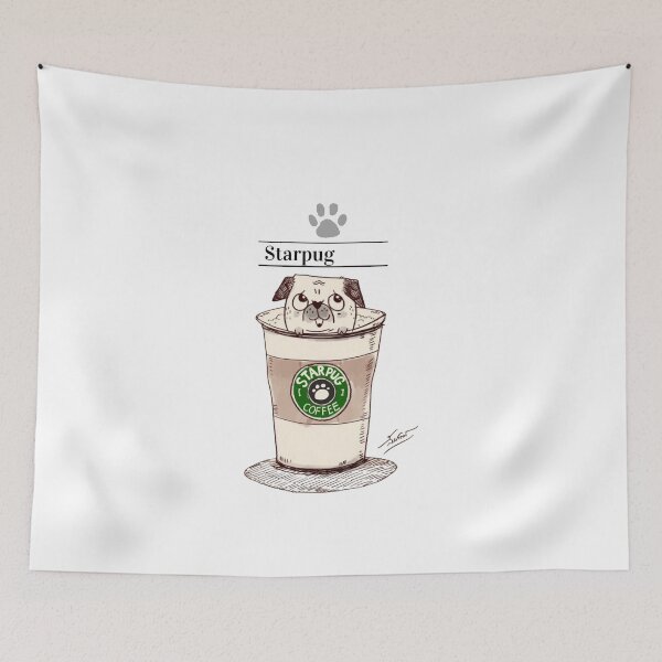 Item preview, Starpug Coffee designed and sold by TrendyLuxShop.