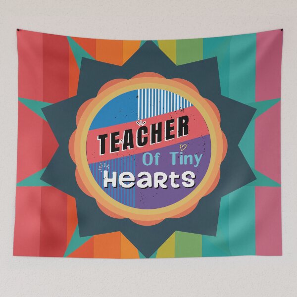 Item preview, Teacher Of Tiny Hearts - Colorful Design designed and sold by FridPix.