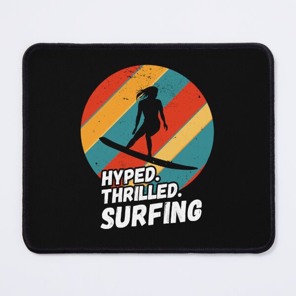 Item preview, Hyped, Thrilled, Surfing - Surfing Silhouette, Wave riding designed and sold by rattob.