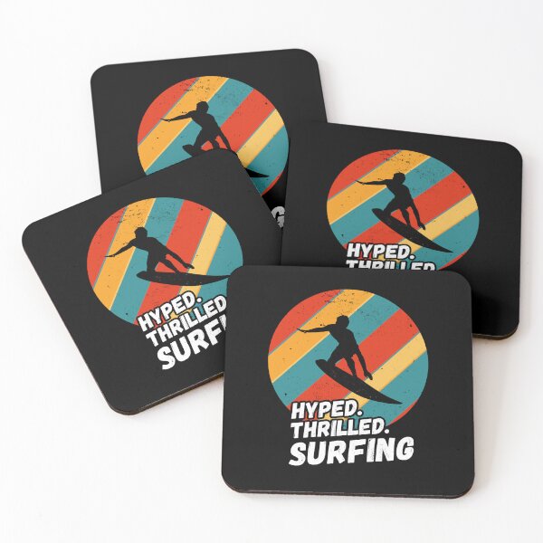 Item preview, Hyped, Thrilled, Surfing - Surfing Silhouette, Wave riding designed and sold by rattob.