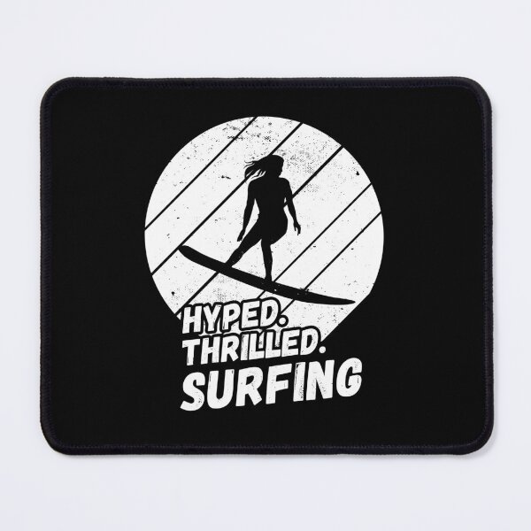 Item preview, Hyped, Thrilled, Surfing - Surfing Silhouette, Wave riding designed and sold by rattob.