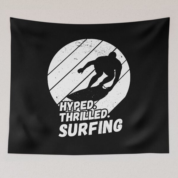 Item preview, Hyped, Thrilled, Surfing - Surfing Silhouette, Wave riding designed and sold by rattob.
