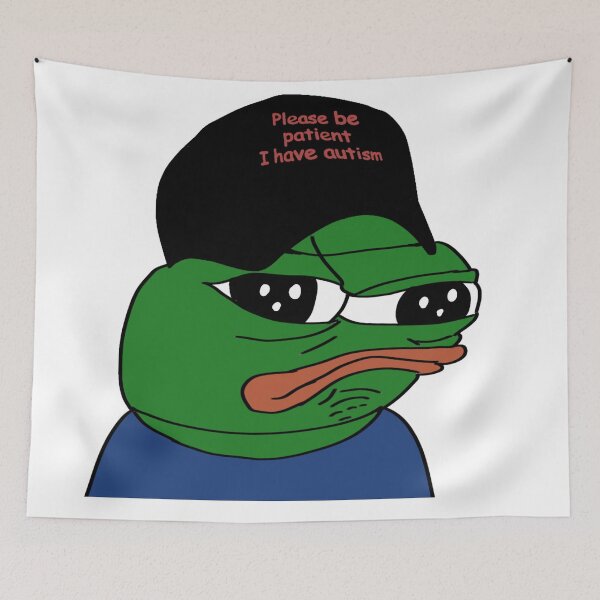 Item preview, Por favor ten paciencia tengo autismo Pepe designed and sold by TheMemesLord.