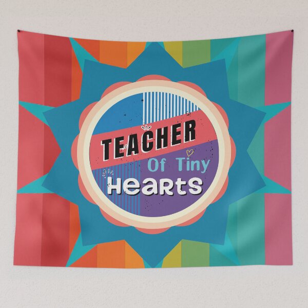 Item preview, Teacher Of Tiny Hearts - Colorful Design designed and sold by FridPix.