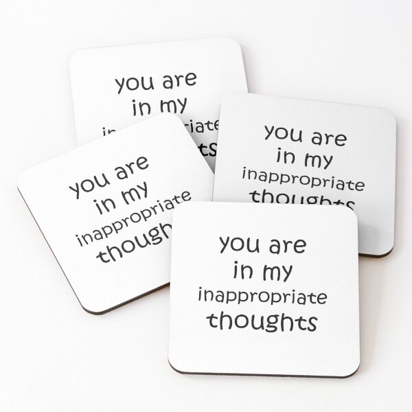 Item preview, In My Inappropriate Thoughts, Naughty Valentines, Funny Rude Happy Valentines Day designed and sold by HybrisStudio.