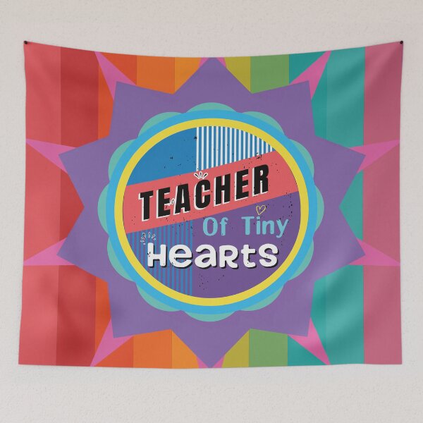 Item preview, Teacher Of Tiny Hearts - Colorful Design designed and sold by FridPix.