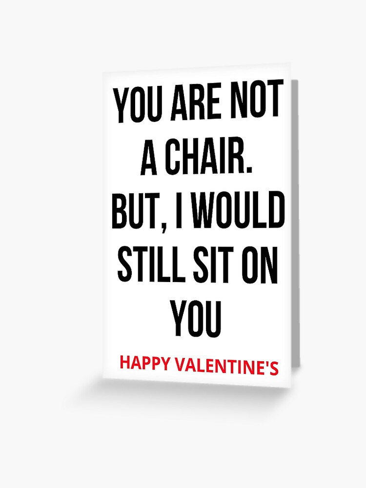 Funny Naughty Valentines Day Gifts for her Greeting Card for Sale