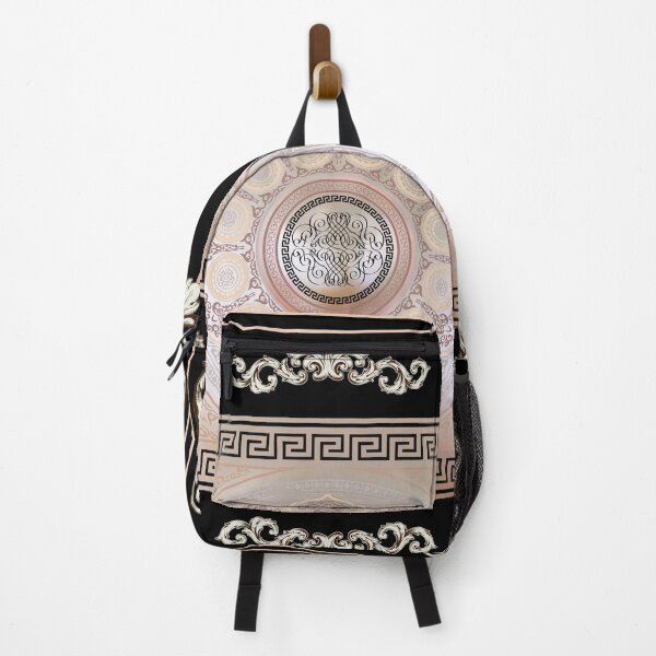 Item preview, Ornate Baroque Filigree Pink Black Greek Meander designed and sold by Yiorgos Designs.