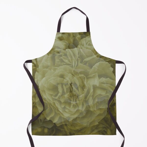 Item preview, Khaki Color, Sepia Floral Abstract, Pattern Aesthetic - Unique Green/Khaki White Floral design designed and sold by haRexia.
