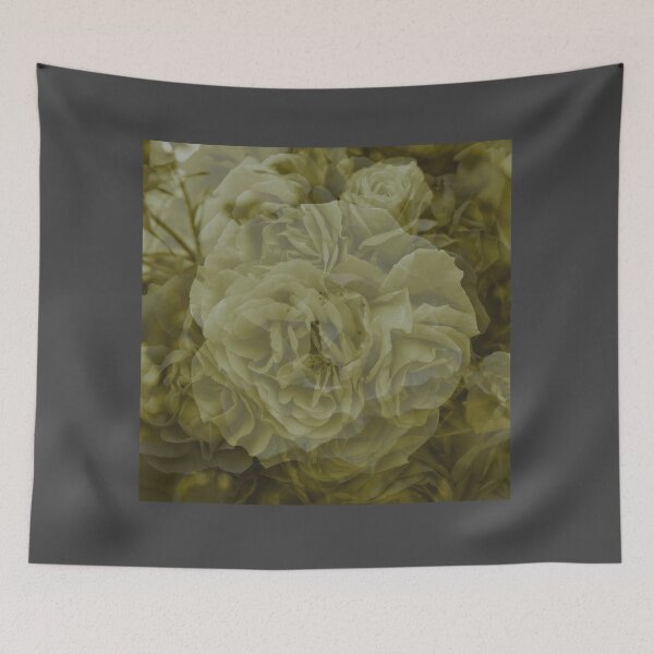 Item preview, Khaki Color, Sepia Floral Abstract, Pattern Aesthetic - Unique Green/Khaki White Floral design  designed and sold by haRexia.