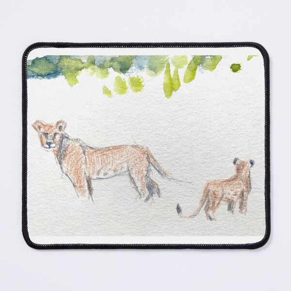 Item preview, Kenya lioness with cub designed and sold by nathalie renotte.