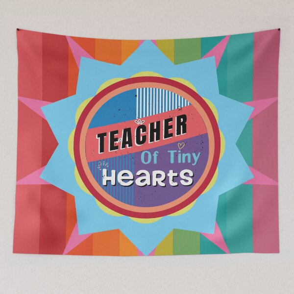 Item preview, Teacher Of Tiny Hearts - Colorful Design designed and sold by FridPix.