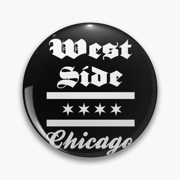 Item preview, West Side Chicago Flag Illinois USA Vintage Font designed and sold by SuperFreshArt.