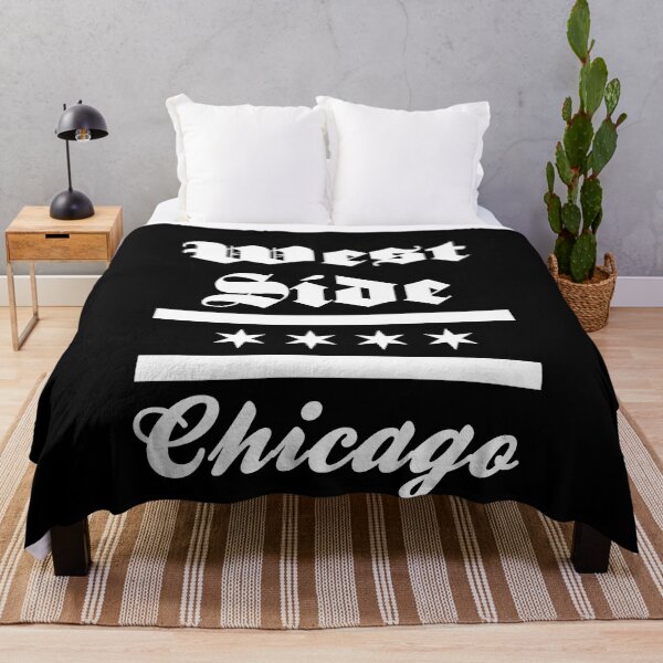 Item preview, West Side Chicago Flag Illinois USA Vintage Font designed and sold by SuperFreshArt.
