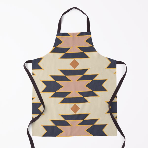 Item preview, Desert Boho Aztec Folk Motif Blue and Blush Pink designed and sold by Octavia Soldani.