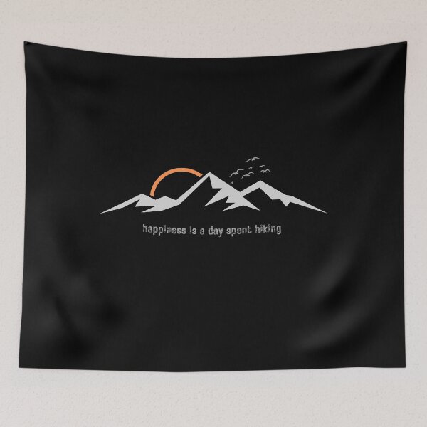 Item preview, happiness is a day spent hiking  designed and sold by Zoenix.