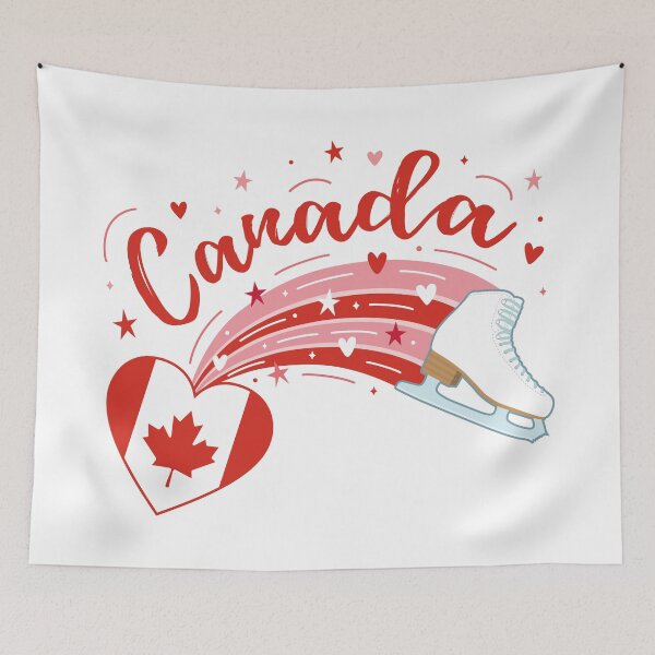 Item preview, Canadian Figure Skating (White Background) designed and sold by TripleTriple.