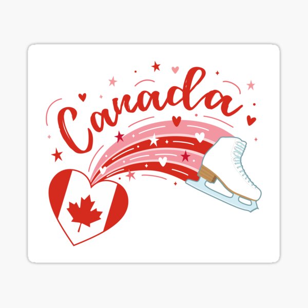 Item preview, Canadian Figure Skating (White Background) designed and sold by TripleTriple.