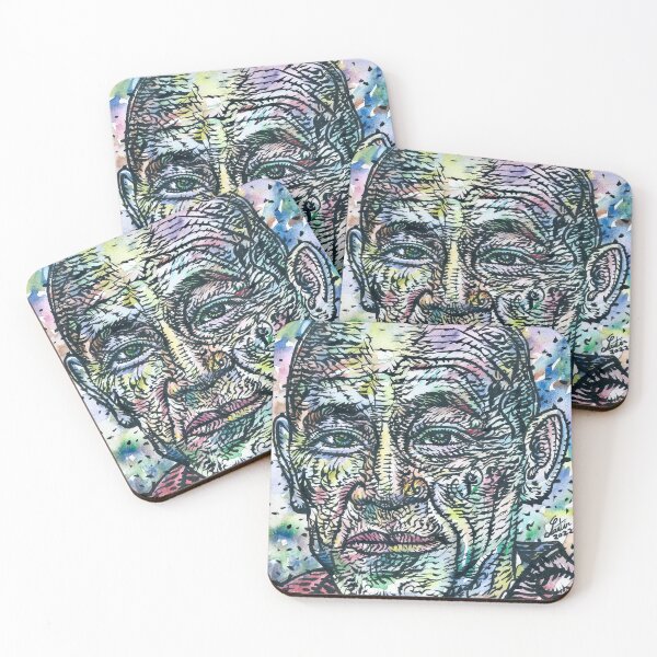 Item preview, SHUNRYU SUZUKI watercolor and ink portrait designed and sold by lautir.
