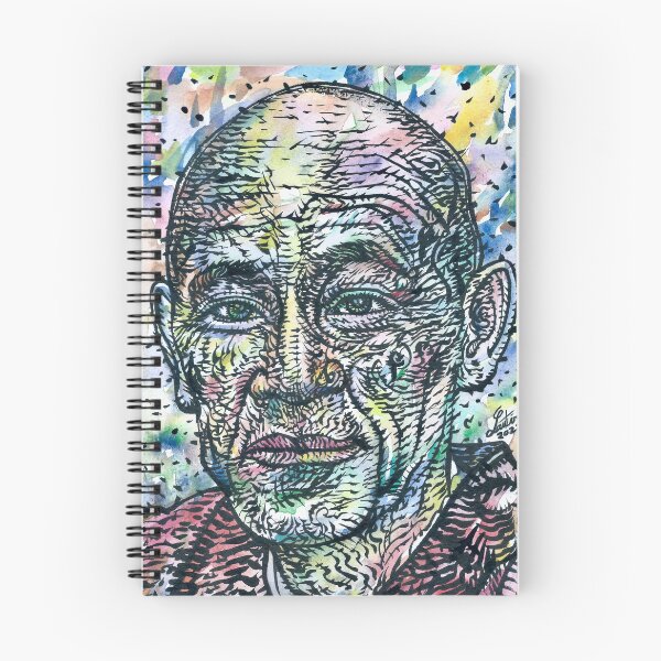 Item preview, SHUNRYU SUZUKI watercolor and ink portrait designed and sold by lautir.