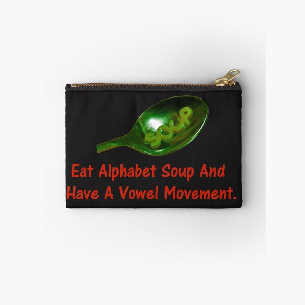 Aperçu de l'œuvre Mangez de la soupe à l'alphabet et faites un mouvement de voyelle. créée et vendue par DistinguishedMe.